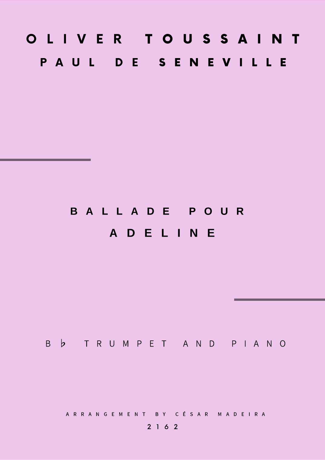 Ballade Pour Adeline (arr. César Madeira)