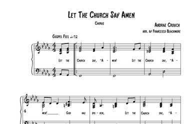 Let The Church Say Amen (arr. Francesco Blackmore)