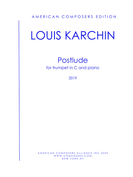 [Karchin] Postlude
