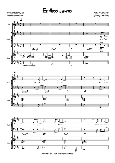 Endless Lawns (arr. Ed Blunt)