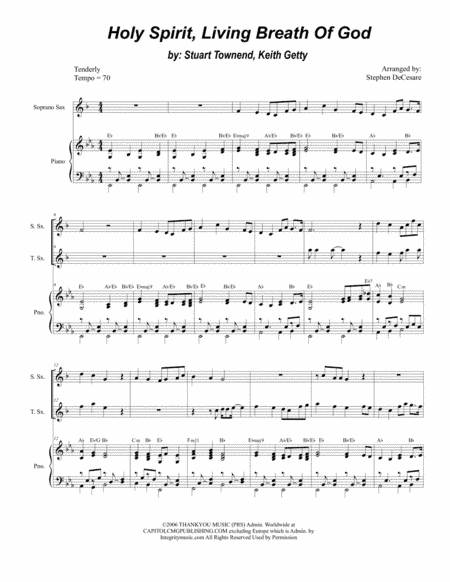 Holy Spirit, Living Breath Of God (arr. Stephen DeCesare)