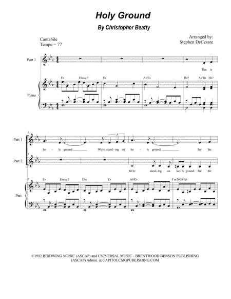 Holy Ground (arr. Stephen DeCesare)
