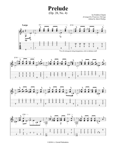 Prelude No. 4 (arr. Francisco Tarrega)