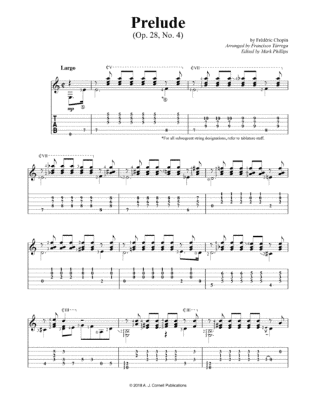 Prelude No. 4 (arr. Francisco Tarrega)