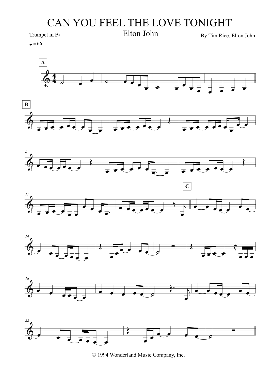 Can You Feel The Love Tonight (arr. Leo Silva)