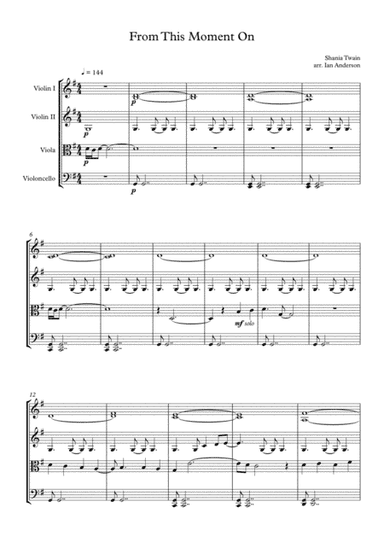 From This Moment On (arr. Ian Anderson)
