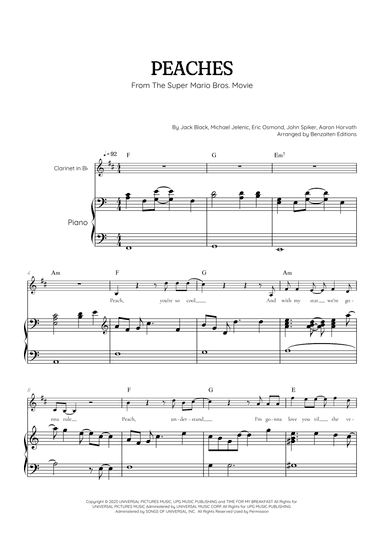 Peaches (arr. Benzaiten Editions)