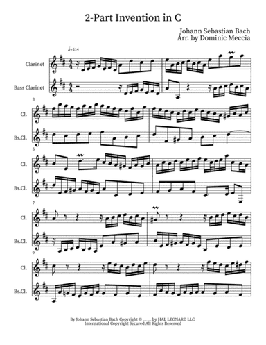 Two-part Invention In C (arr. Dominic Meccia)
