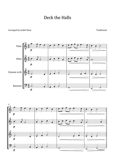 Deck the Halls (arr. André Nusa)