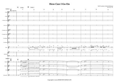 Guide Me Home - How Can I Go On - Score Only (arr. C.W.)