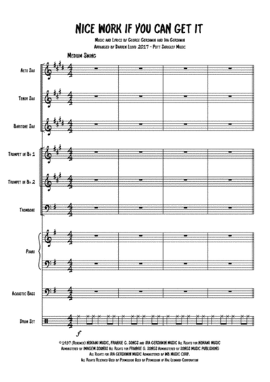Nice Work If You Can Get It from A DAMSEL IN DISTRESS (arr. Darren Lloyd)