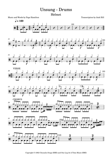 Unsung (arr. Jack Hill)