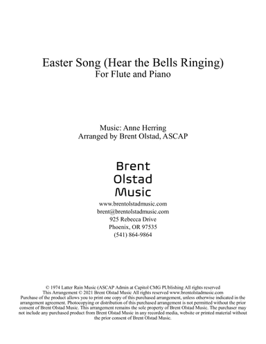 Easter Song Hear The Bells Ringing (arr. Brent Olstad, ASCAP)