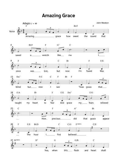 Amazing Grace (arr. Jackson Spindler)