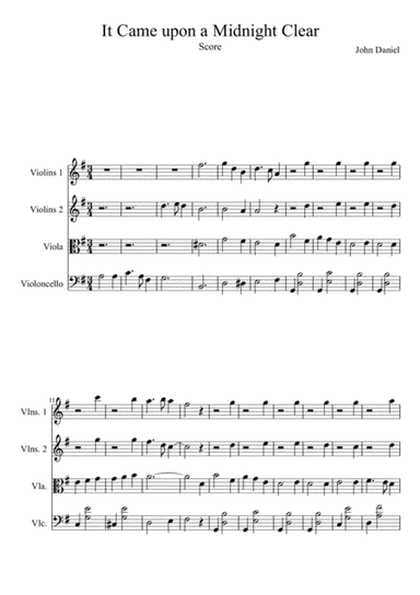 It Came Upon a Midnight Clear (arr. John W. Daniel)