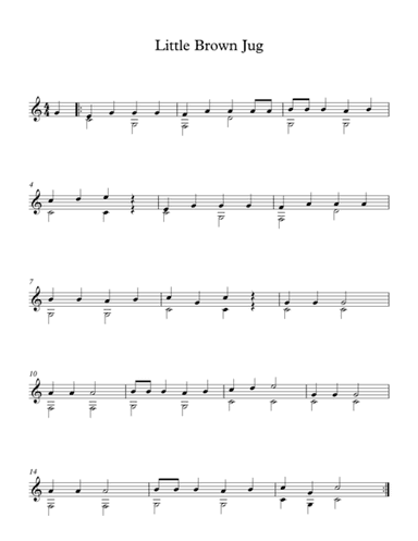 Little Brown Jug - American Traditional Song (arr. Milan Mitic)