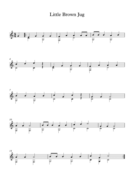 Little Brown Jug - American Traditional Song (arr. Milan Mitic)