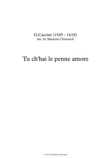 Tu c'hai le penne amore (arr. Maurizio Chiavaroli)