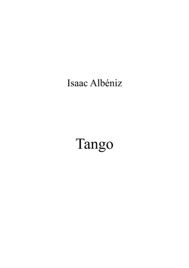 Tango (arr. Patrizia Luraschi)