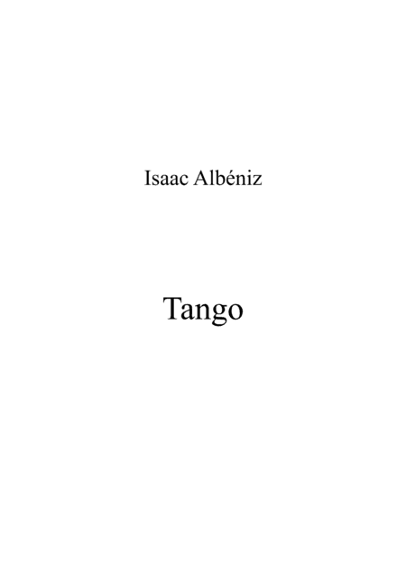 Tango (arr. Patrizia Luraschi)
