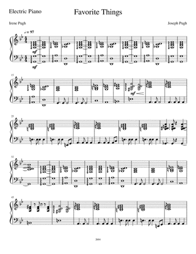 Favorite Things  (flute/oboe solo)