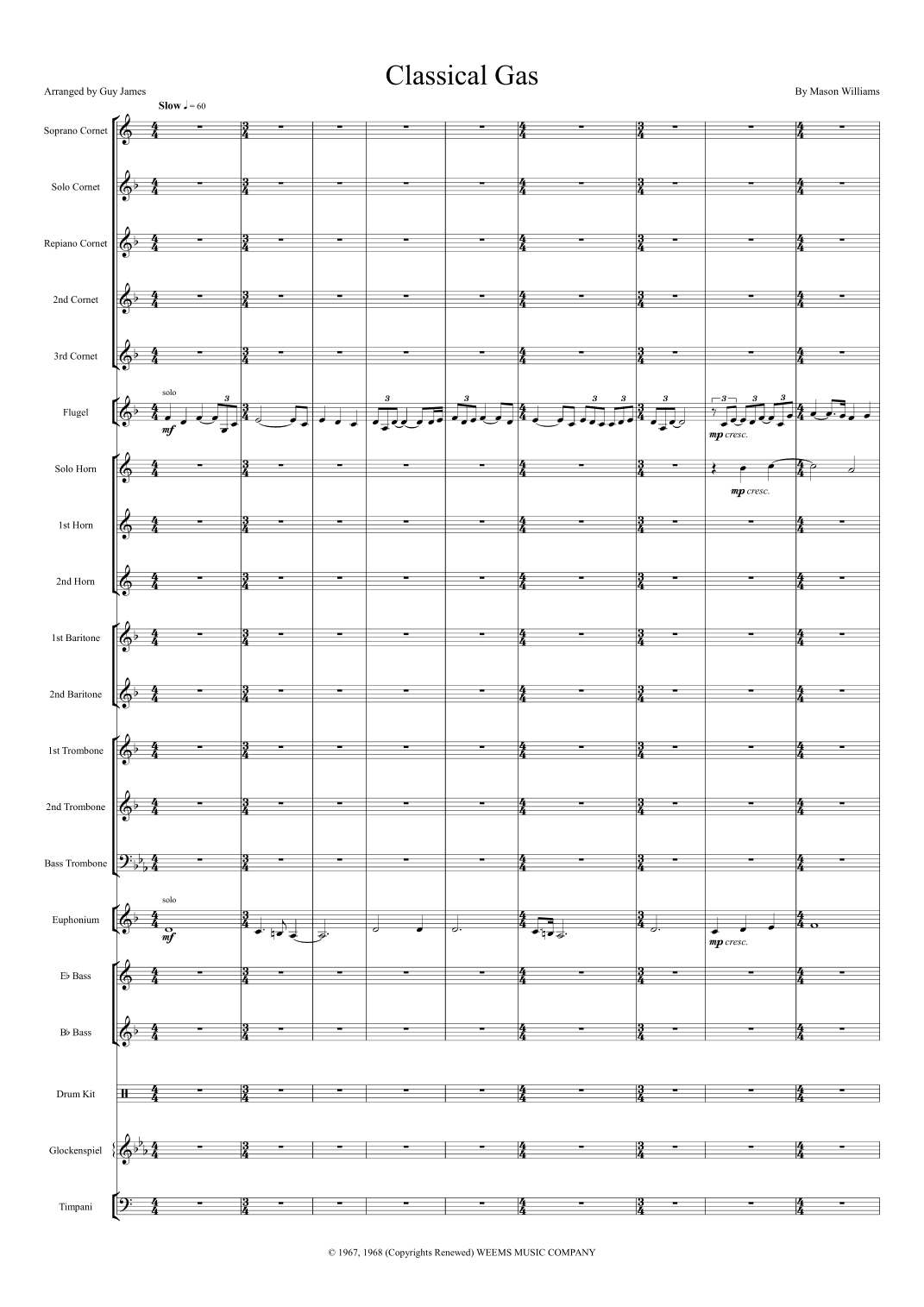 Classical Gas (arr. Guy James)