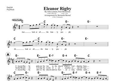 Eleanor Rigby (arr. Bernardo Bernal Hidalgo)