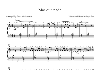 Mas Que Nada (arr. Bruno de Lorenzo)