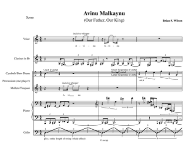Avinu Malkaynu (score and parts)