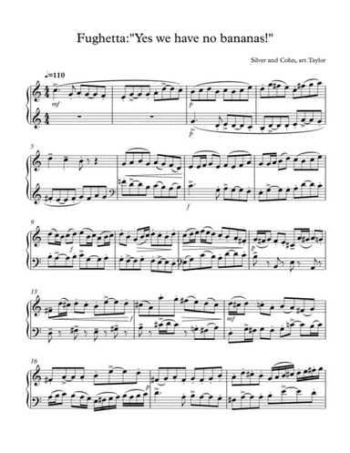 Banana Fugue (arr. Paul Taylor)