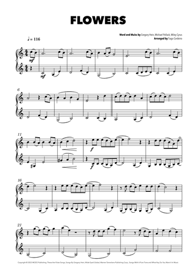 Flowers (arr. Tiago Cordeiro)