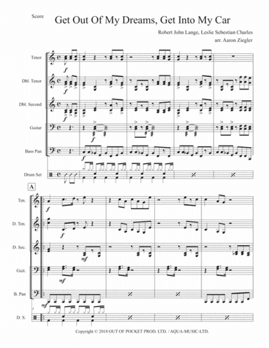 Get Out Of My Dreams, Get Into My Car (arr. Aaron Ziegler)