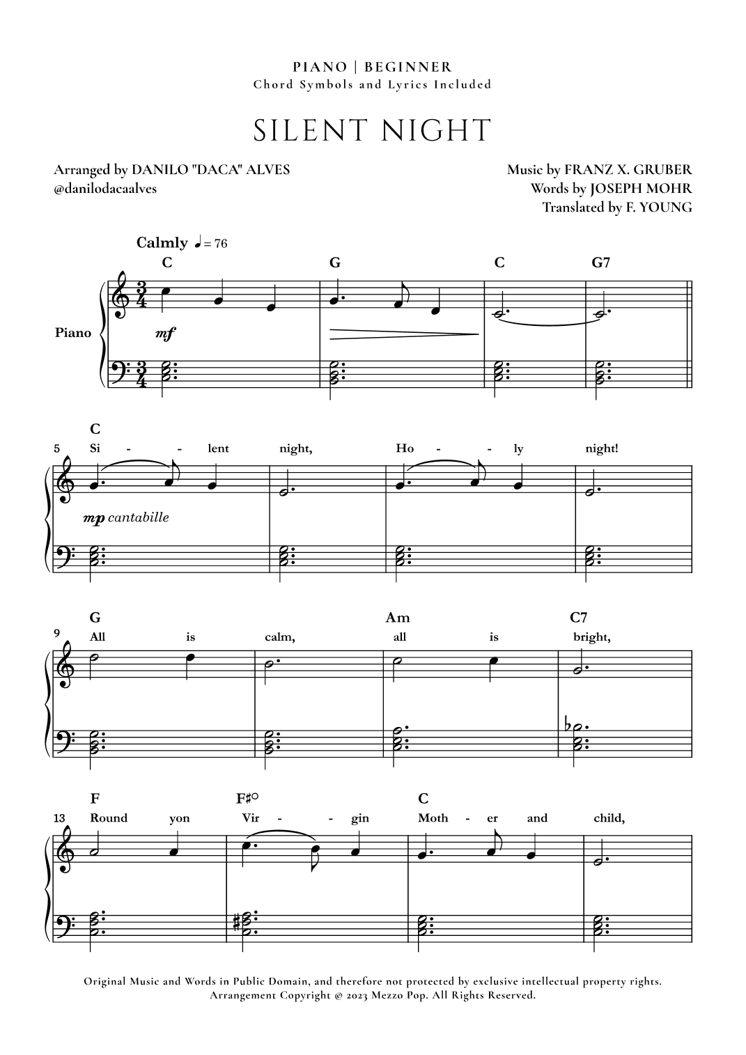 Silent Night (arr. Danilo "Daca" Alves)