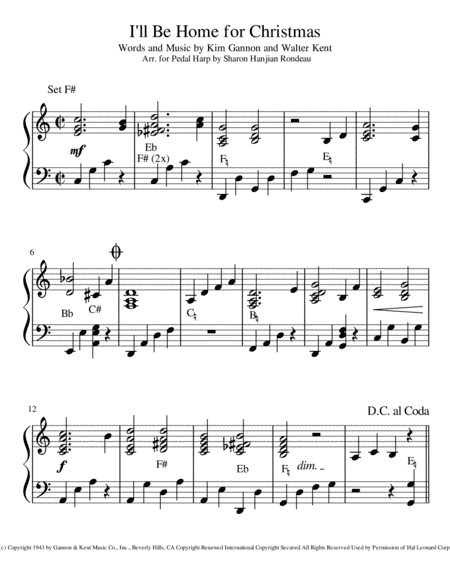 I'll Be Home For Christmas (arr. Sharon Hanjian Rondeau)