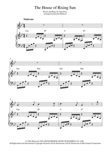 The House Of The Rising Sun (arr. Kaiserin Rebecca)
