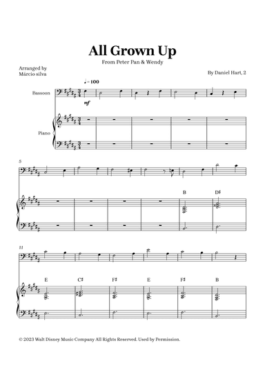 All Grown Up (arr. Márcio Silva)