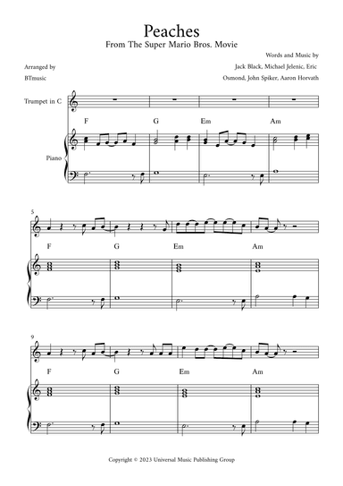 Peaches (arr. BTmusic)