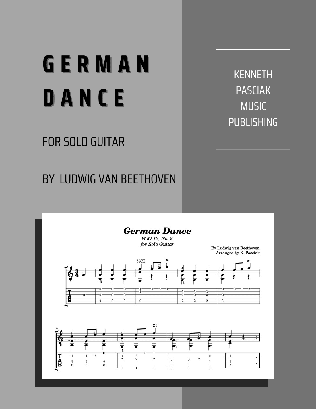 German Dance, WoO 13, No. 9 (for Solo Guitar) (arr. Kenneth Pasciak)