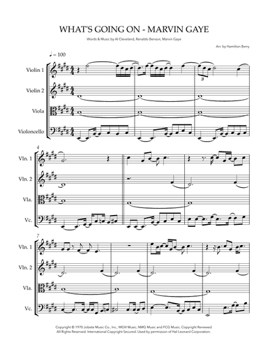 What's Going On (arr. Hamilton Berry)