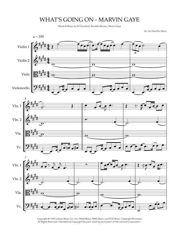 What's Going On (arr. Hamilton Berry)