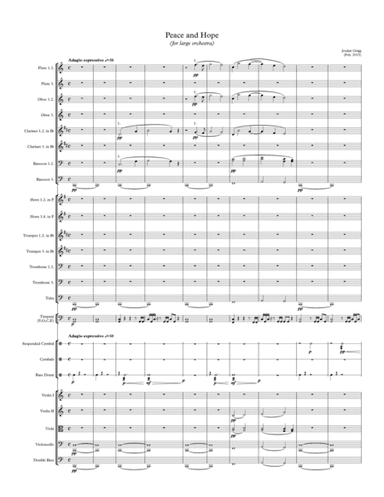 Peace and Hope (for large orchestra)