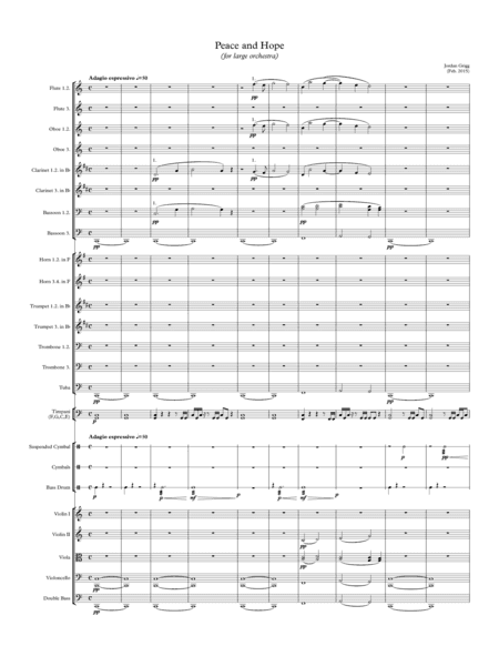Peace and Hope (for large orchestra)