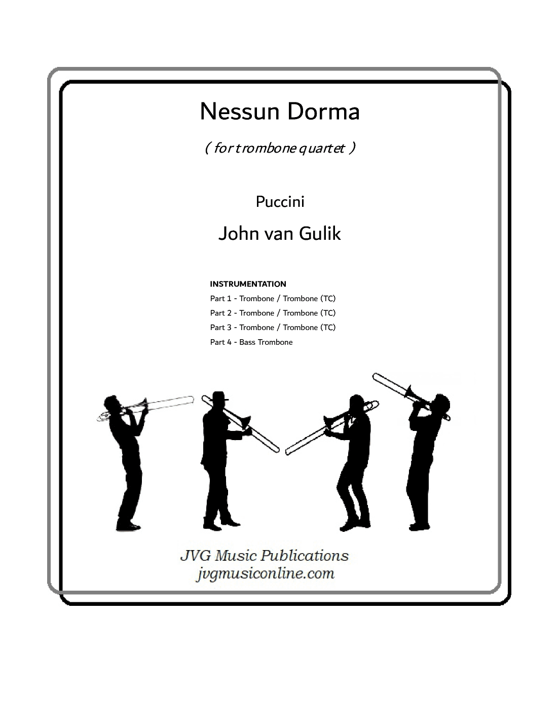 Nessun Dorma (arr. John van Gulik)