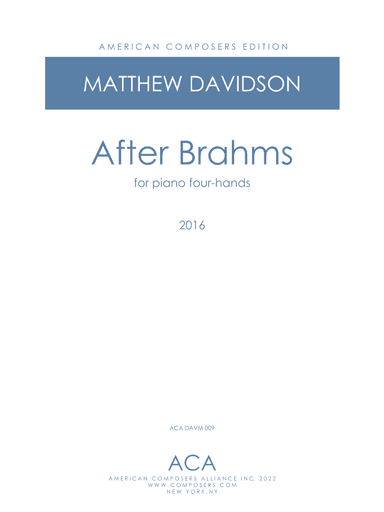 [Davidson] After Brahms