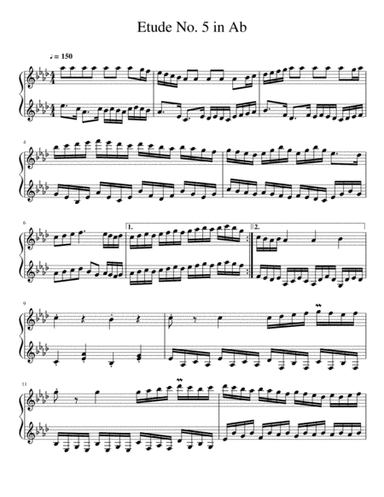 Etude No. 5 in A