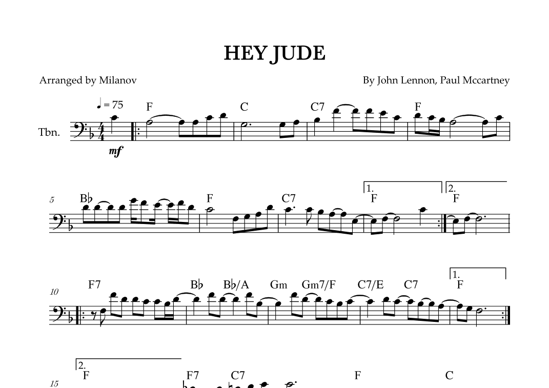 Hey Jude (arr. Milanov)