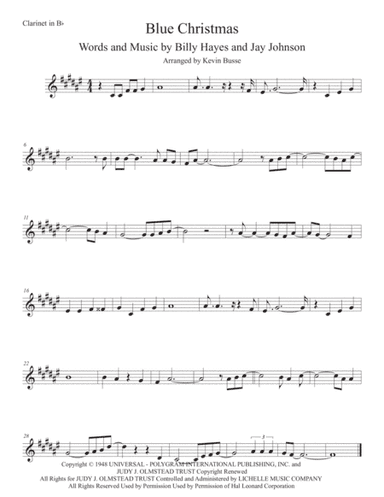 Blue Christmas (arr. Kevin Busse)