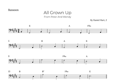 All Grown Up (arr. Alex Nunes Rodrigues)