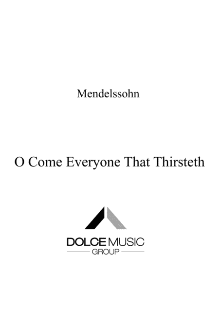 O come everyone that thirsteth - SSA (arr. Tinashe Jera)
