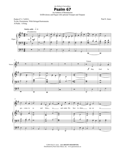 Psalm 67 (A Psalm of Benediction)